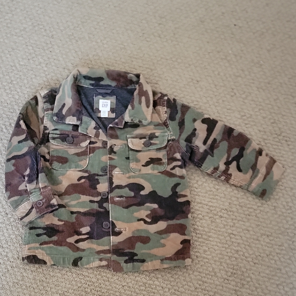 GAP Kids Camouflage Corduroy Jacket